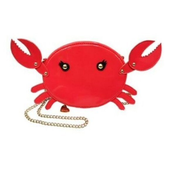 Betsey Johnson KITSCH PINCH ME CRAB CROSSBODY - Picture 2 of 9
